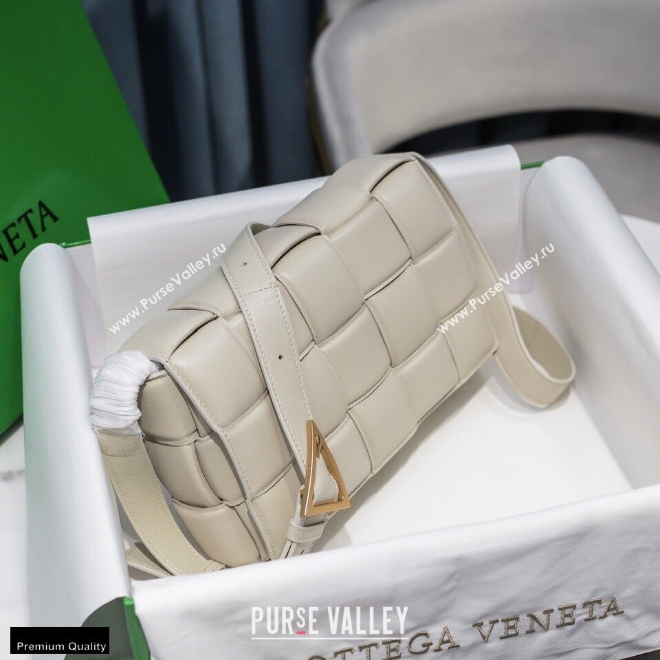 Bottega Veneta Nappa Padded Cassette Crossbody Bag Creamy (misu-20121807)