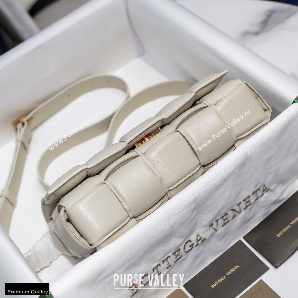 Bottega Veneta Nappa Padded Cassette Crossbody Bag Creamy (misu-20121807)