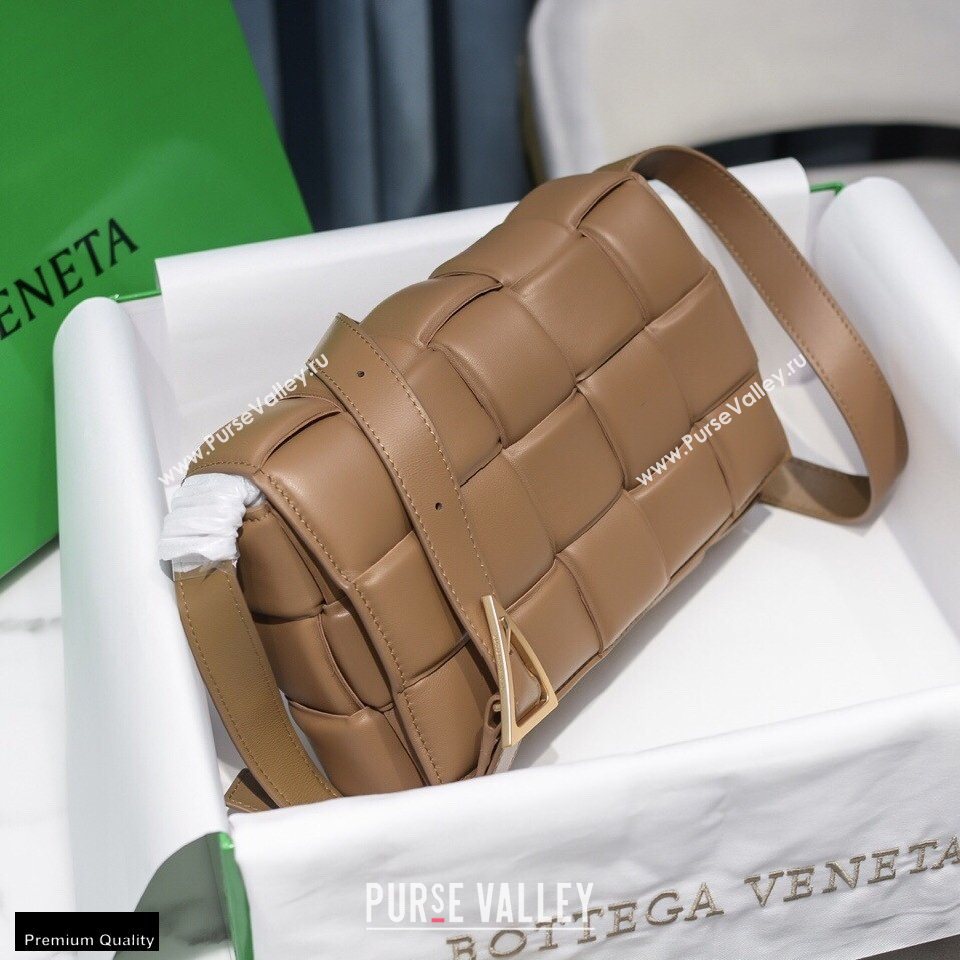 Bottega Veneta Nappa Padded Cassette Crossbody Bag Camel (misu-20121806)