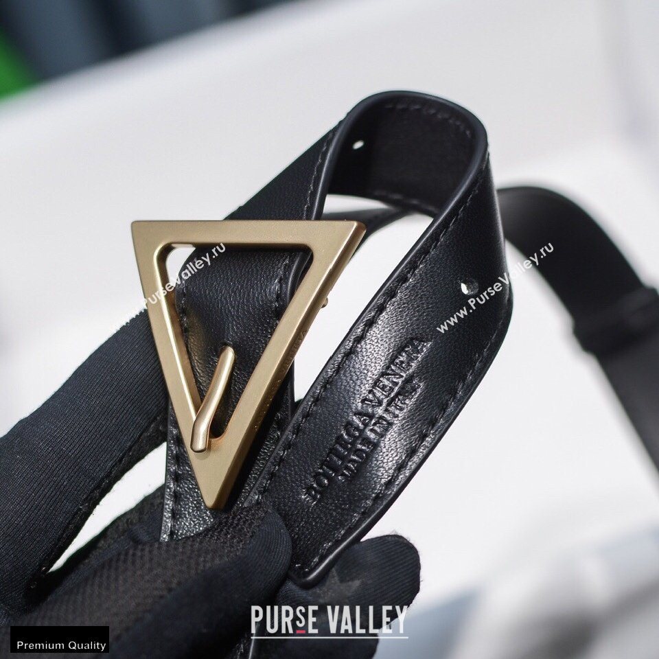 Bottega Veneta Nappa Padded Cassette Crossbody Bag Black/Gold (misu-20121821)