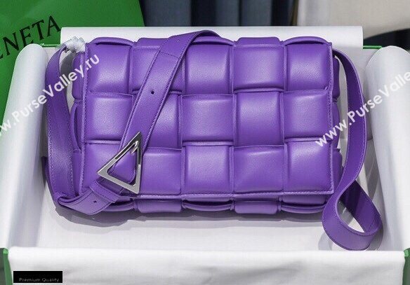 Bottega Veneta Nappa Padded Cassette Crossbody Bag Purple (misu-20121803)