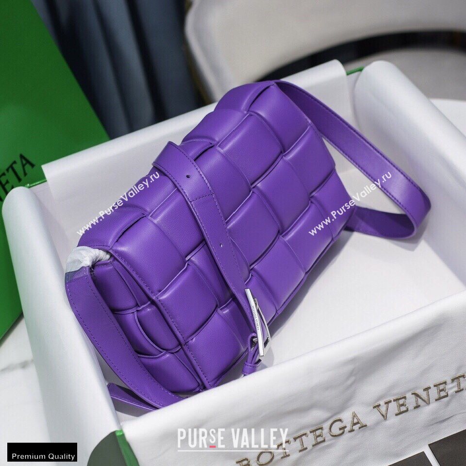 Bottega Veneta Nappa Padded Cassette Crossbody Bag Purple (misu-20121803)