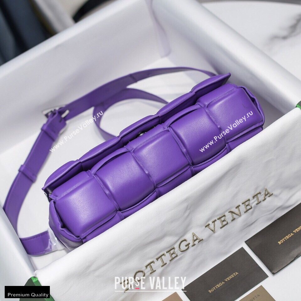 Bottega Veneta Nappa Padded Cassette Crossbody Bag Purple (misu-20121803)