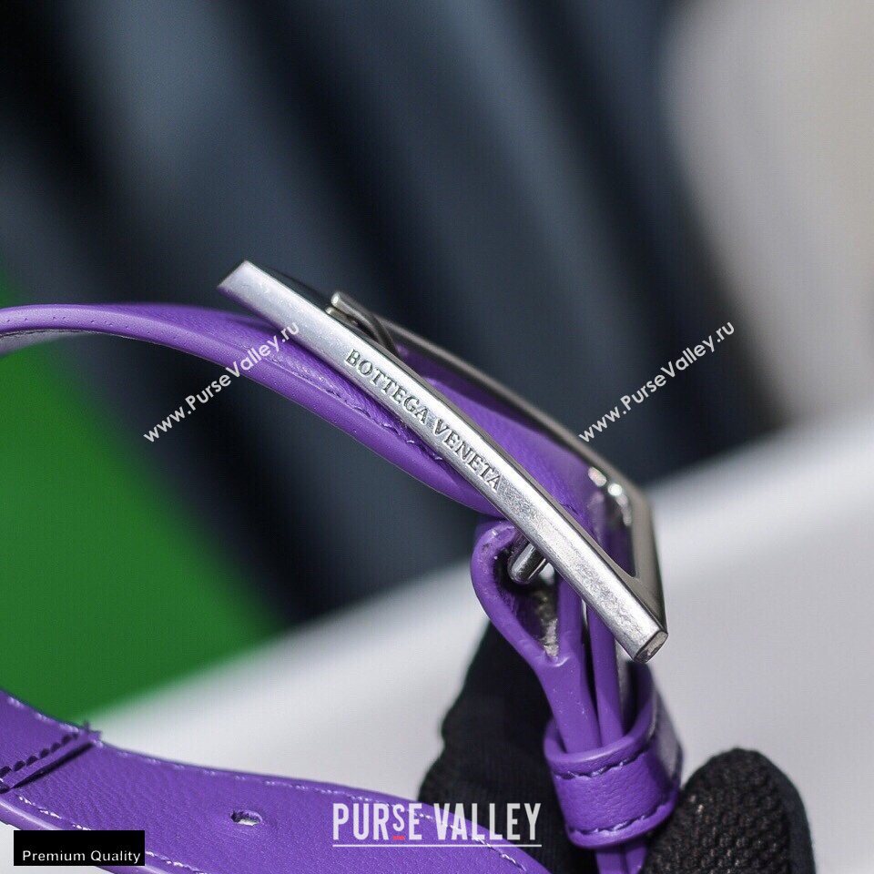 Bottega Veneta Nappa Padded Cassette Crossbody Bag Purple (misu-20121803)