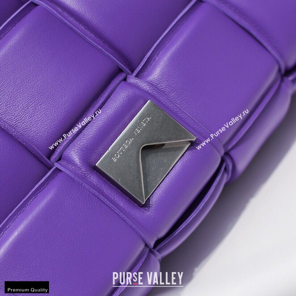 Bottega Veneta Nappa Padded Cassette Crossbody Bag Purple (misu-20121803)