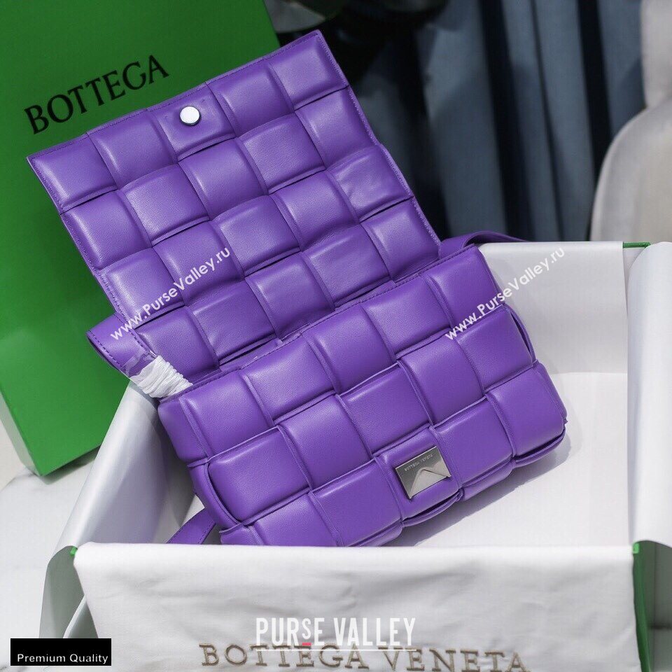 Bottega Veneta Nappa Padded Cassette Crossbody Bag Purple (misu-20121803)