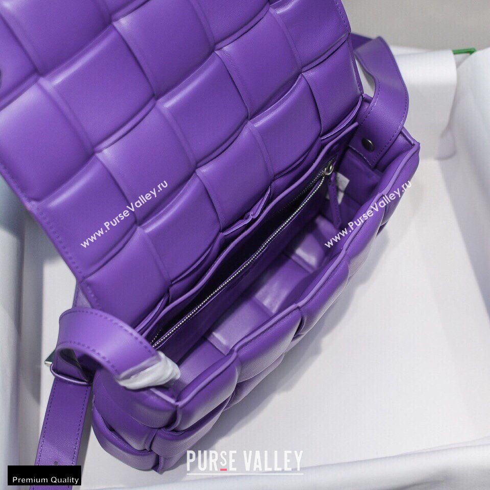 Bottega Veneta Nappa Padded Cassette Crossbody Bag Purple (misu-20121803)