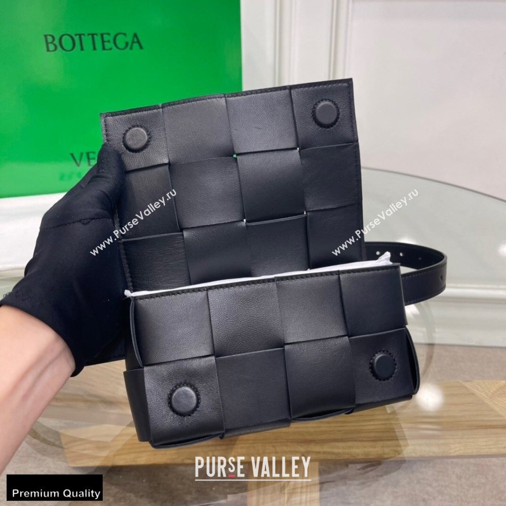 Bottega Veneta Nappa The Belt Cassette Bag Black (misu-20121859)