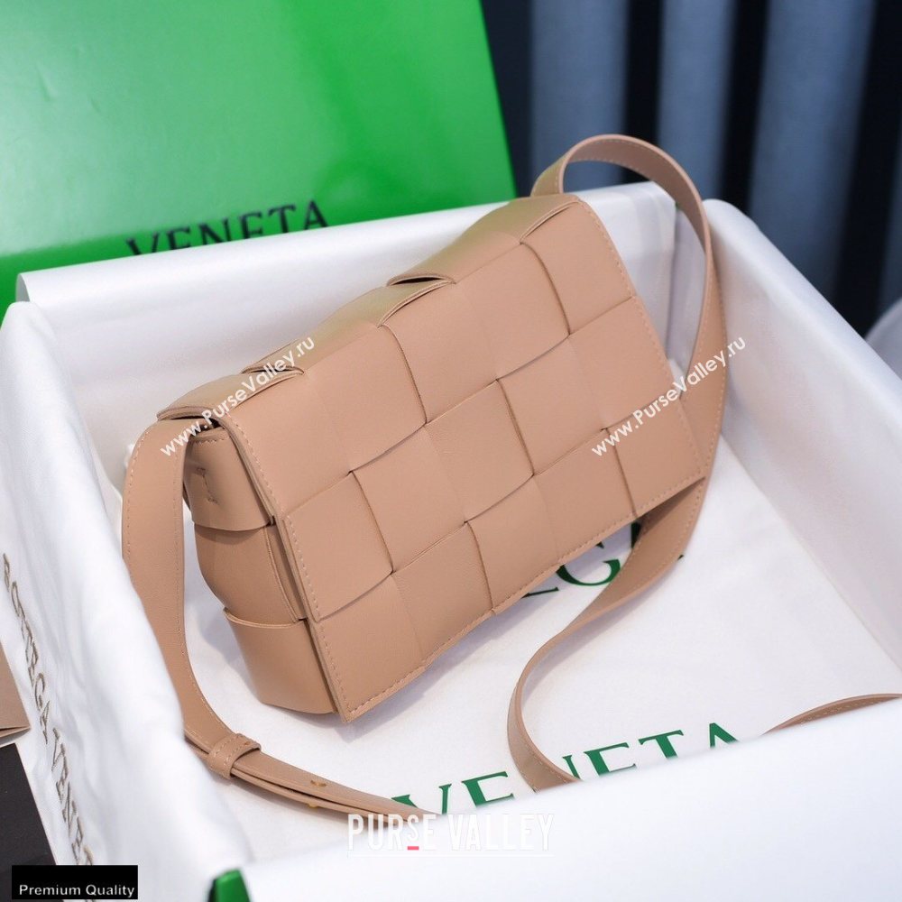 Bottega Veneta Nappa Cassette Crossbody Bag Nude (misu-20121845)