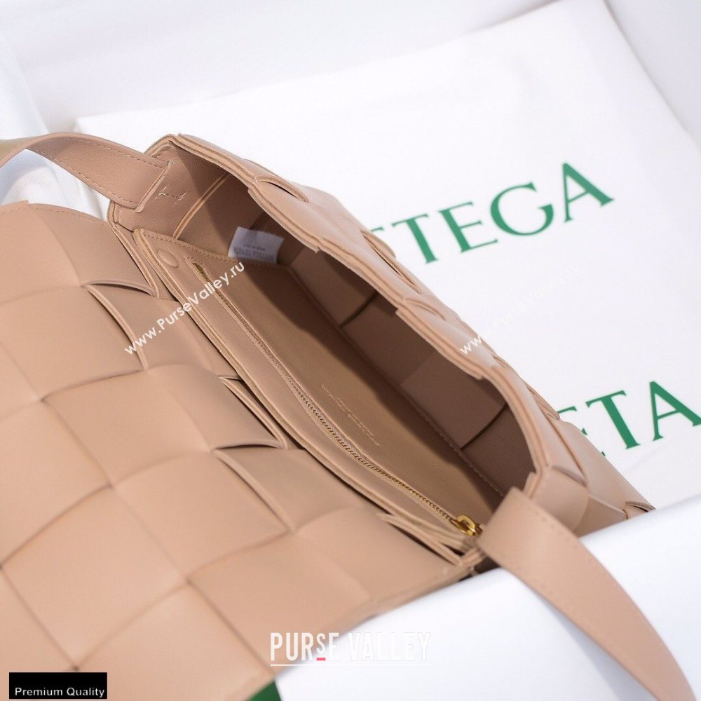 Bottega Veneta Nappa Cassette Crossbody Bag Nude (misu-20121845)