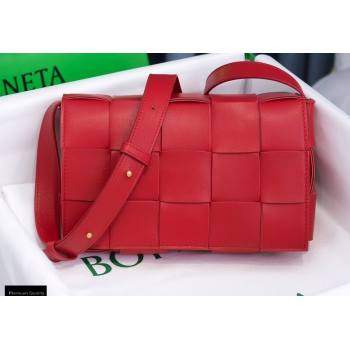 Bottega Veneta Nappa Cassette Crossbody Bag Red (misu-20121849)