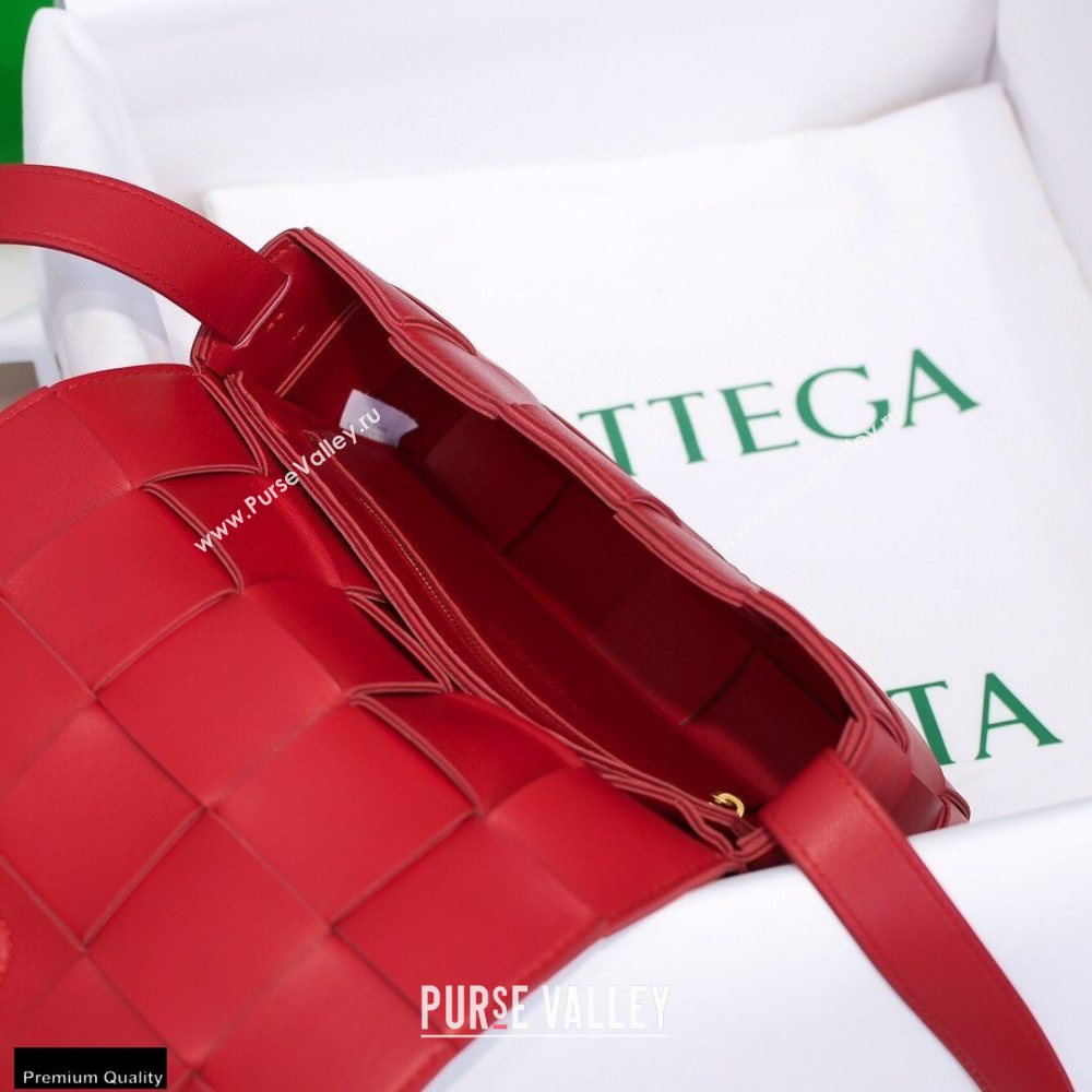 Bottega Veneta Nappa Cassette Crossbody Bag Red (misu-20121849)