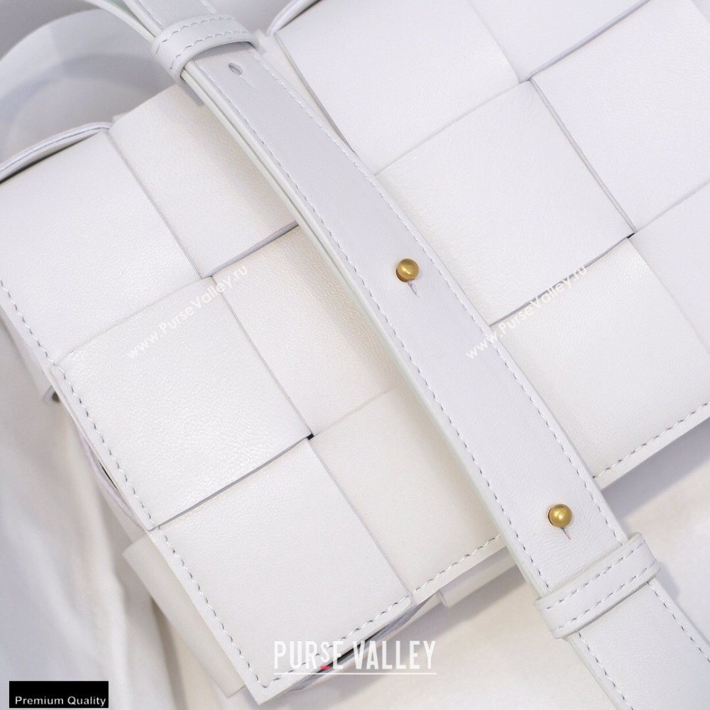 Bottega Veneta Nappa Cassette Crossbody Bag White (misu-20121851)