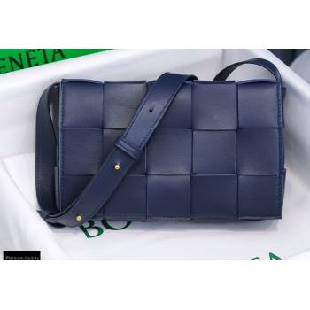 Bottega Veneta Nappa Cassette Crossbody Bag Dark Blue (misu-20121856)