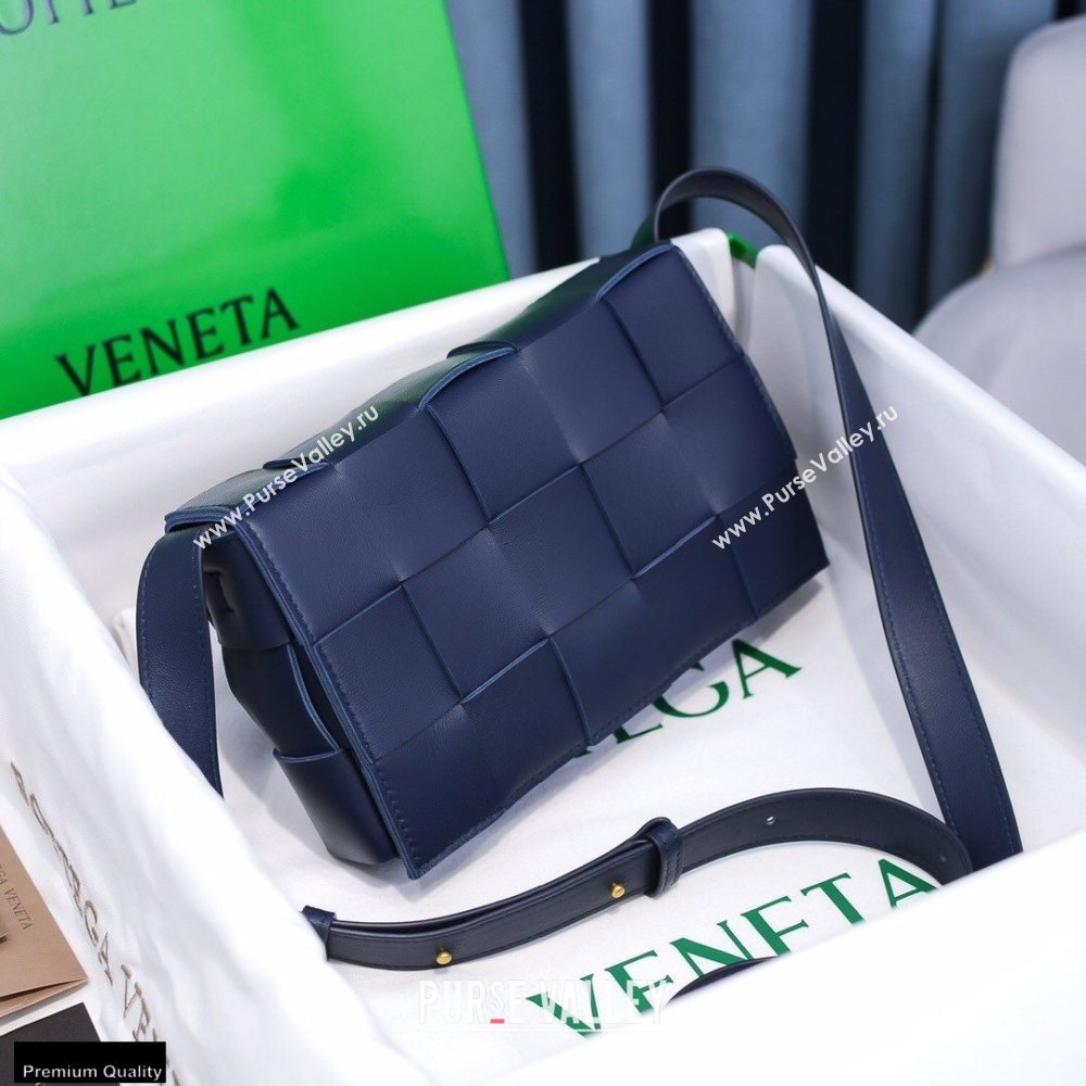 Bottega Veneta Nappa Cassette Crossbody Bag Dark Blue (misu-20121856)
