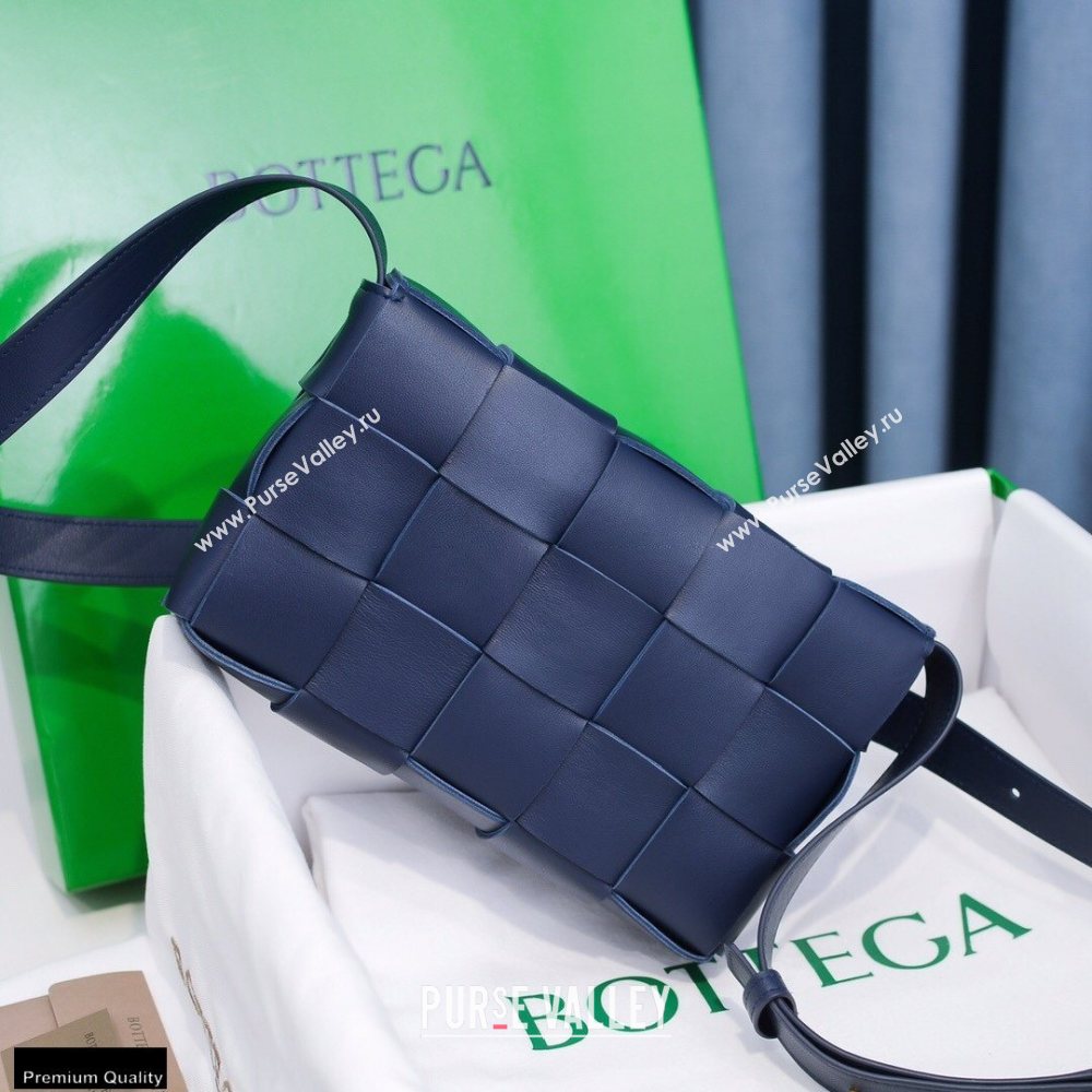 Bottega Veneta Nappa Cassette Crossbody Bag Dark Blue (misu-20121856)