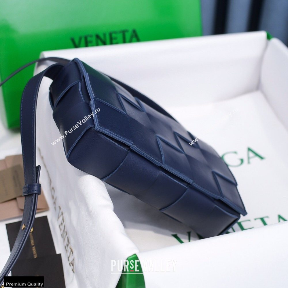 Bottega Veneta Nappa Cassette Crossbody Bag Dark Blue (misu-20121856)