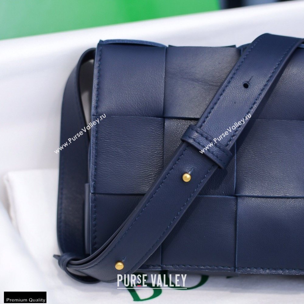 Bottega Veneta Nappa Cassette Crossbody Bag Dark Blue (misu-20121856)