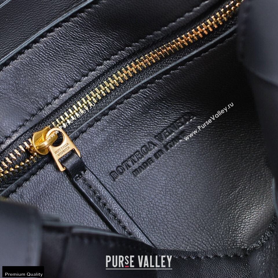 Bottega Veneta Nappa Cassette Crossbody Bag Black/Gold (misu-20121857)