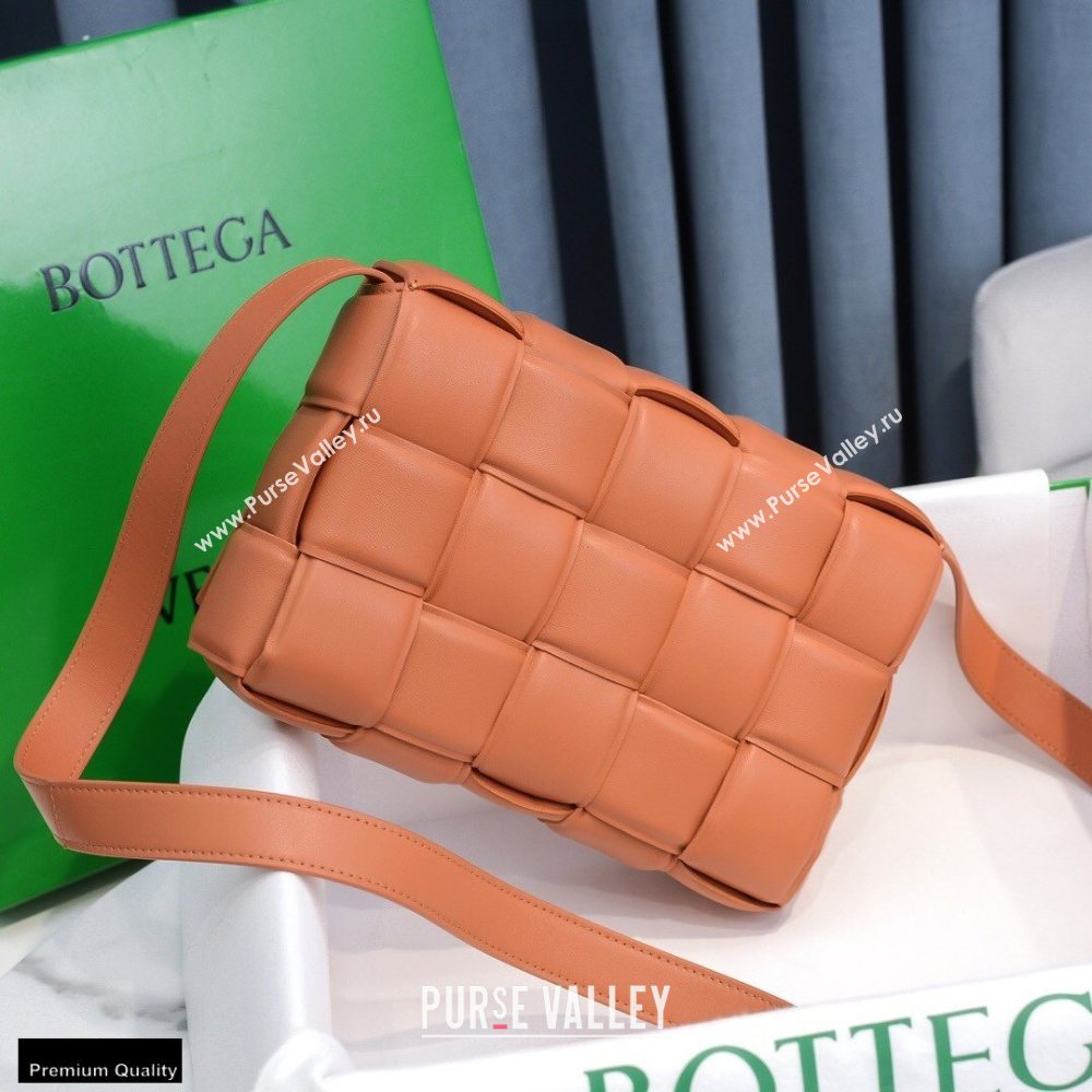 Bottega Veneta Nappa Padded Cassette Crossbody Bag Lobster Pink (misu-20121813)