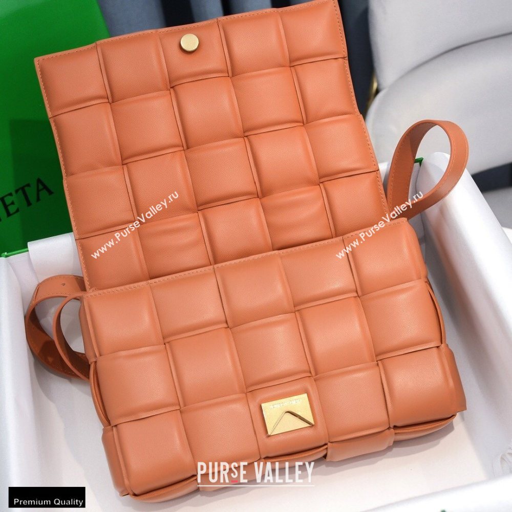 Bottega Veneta Nappa Padded Cassette Crossbody Bag Lobster Pink (misu-20121813)