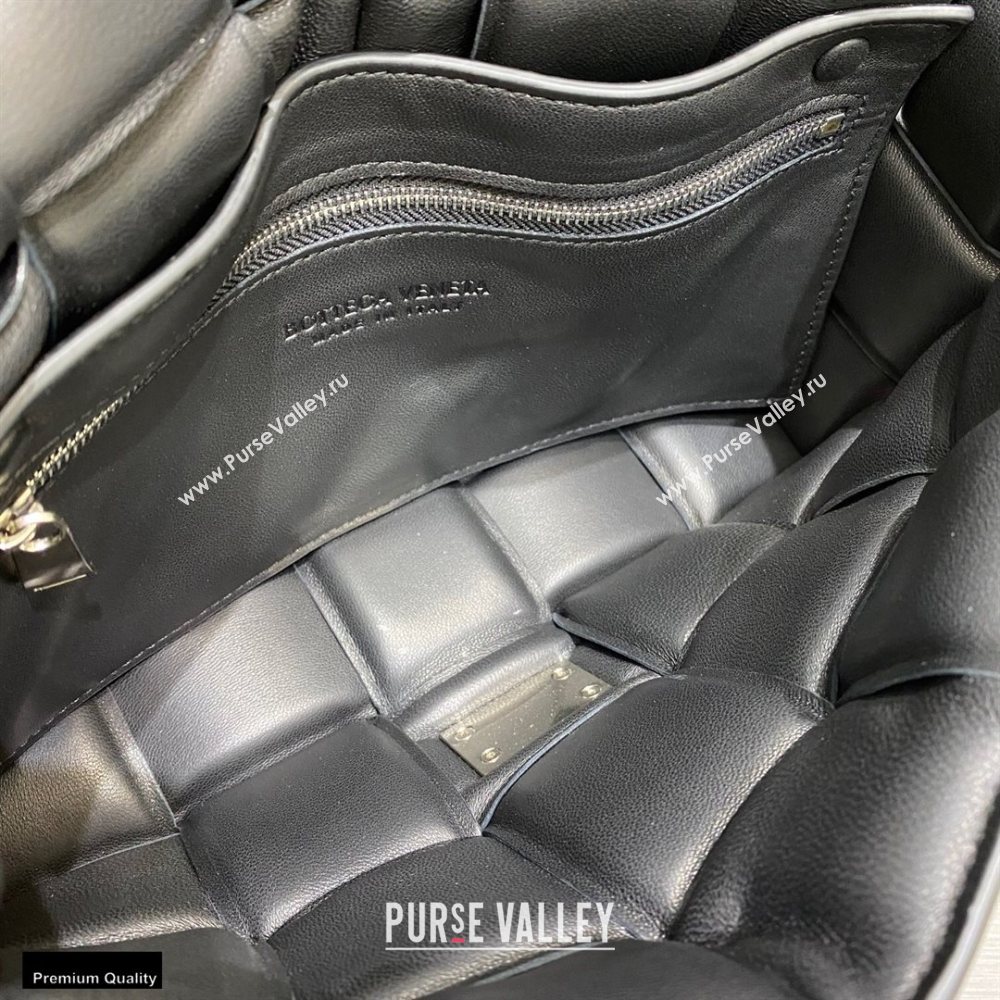 Bottega Veneta Nappa The Chain Cassette Crossbody Bag Black/Silver (misu-20121836)