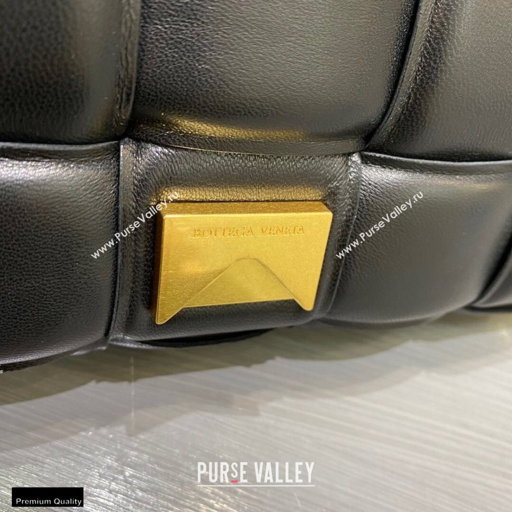 Bottega Veneta Nappa The Chain Cassette Crossbody Bag Black/Gold (misu-20121835)