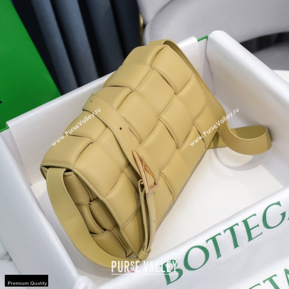 Bottega Veneta Nappa Padded Cassette Crossbody Bag Porridge Yellow (misu-20121817)