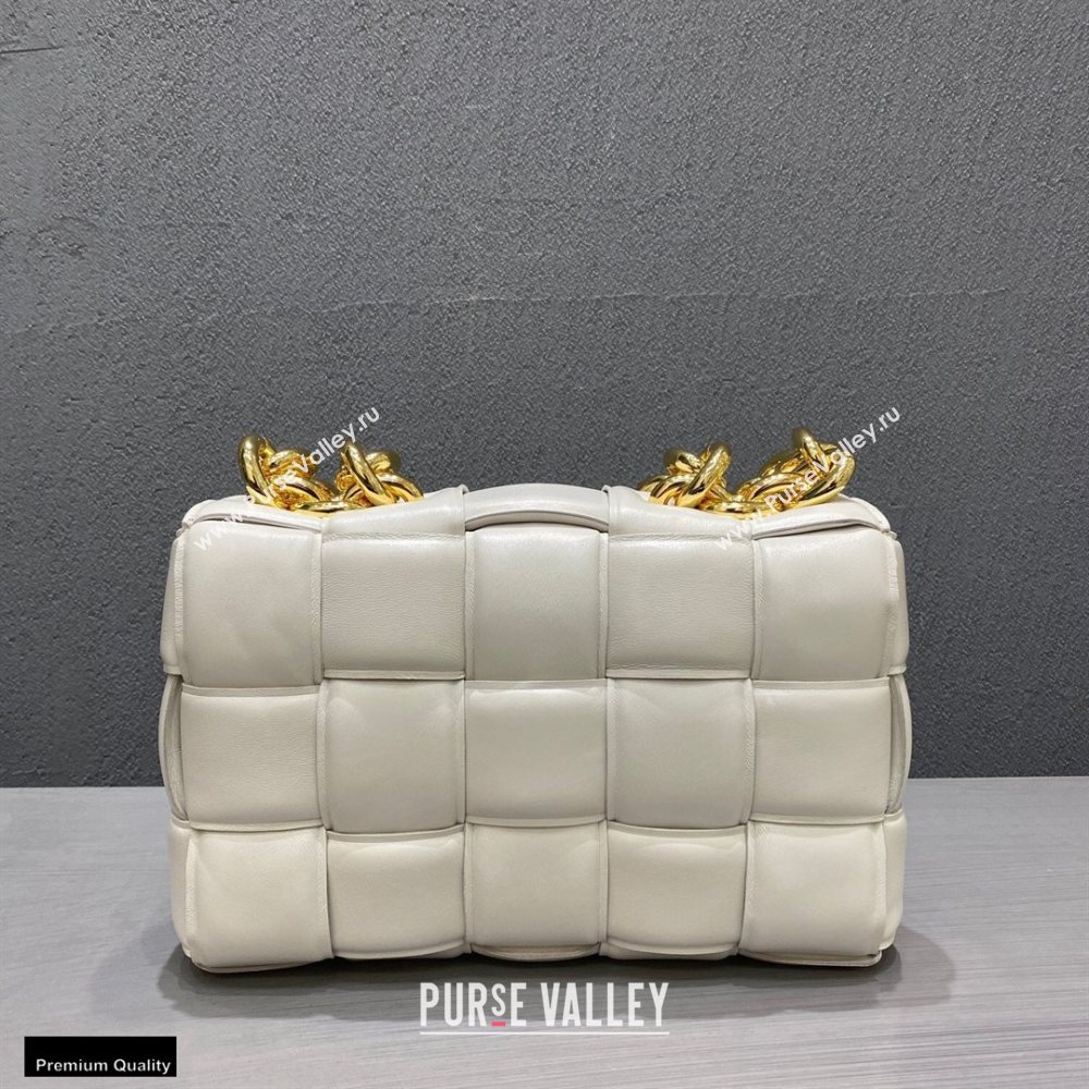 Bottega Veneta Nappa The Chain Cassette Crossbody Bag White (misu-20121834)