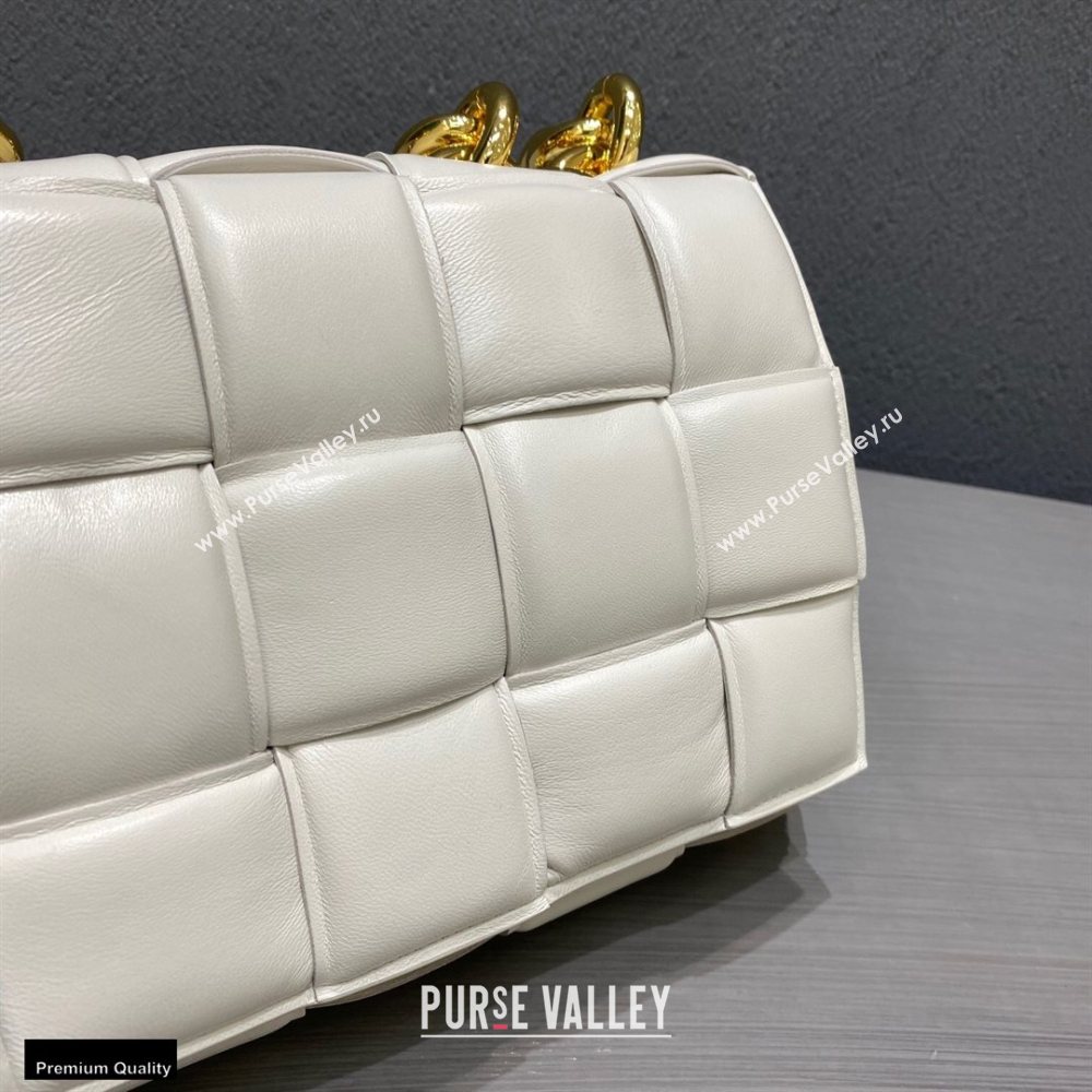 Bottega Veneta Nappa The Chain Cassette Crossbody Bag White (misu-20121834)