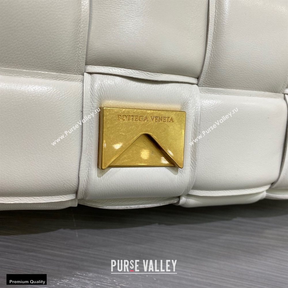 Bottega Veneta Nappa The Chain Cassette Crossbody Bag White (misu-20121834)