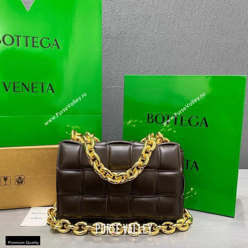 Bottega Veneta Nappa The Chain Cassette Crossbody Bag Coffee (misu-20121832)