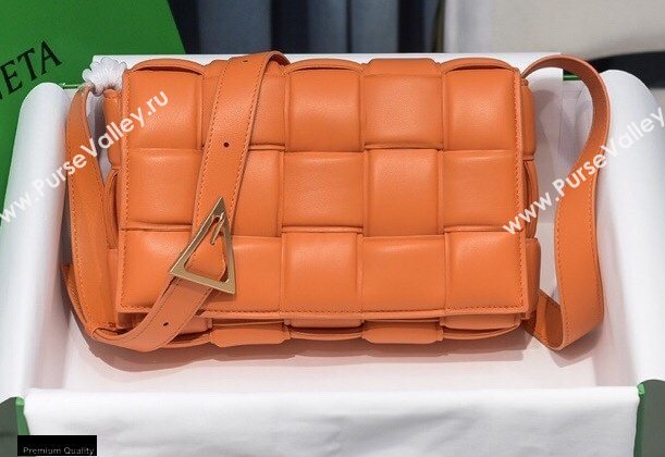 Bottega Veneta Nappa Padded Cassette Crossbody Bag Orange (misu-20121812)