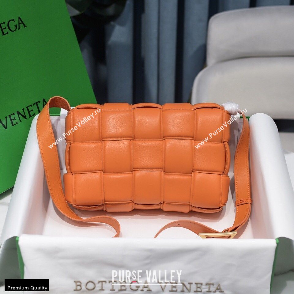 Bottega Veneta Nappa Padded Cassette Crossbody Bag Orange (misu-20121812)