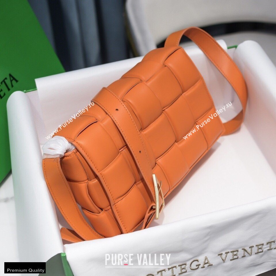 Bottega Veneta Nappa Padded Cassette Crossbody Bag Orange (misu-20121812)