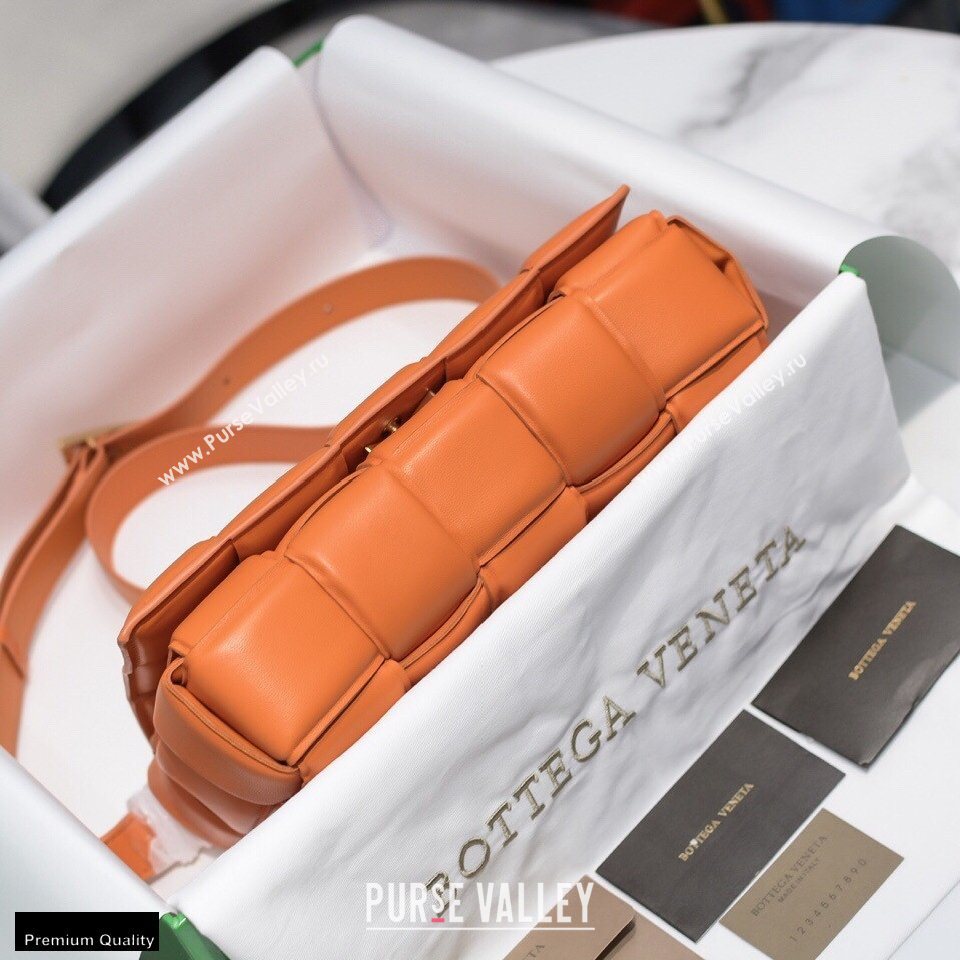 Bottega Veneta Nappa Padded Cassette Crossbody Bag Orange (misu-20121812)