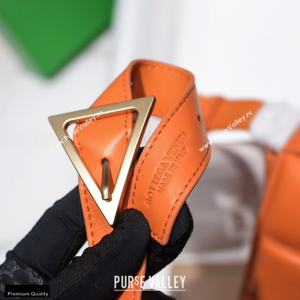 Bottega Veneta Nappa Padded Cassette Crossbody Bag Orange (misu-20121812)