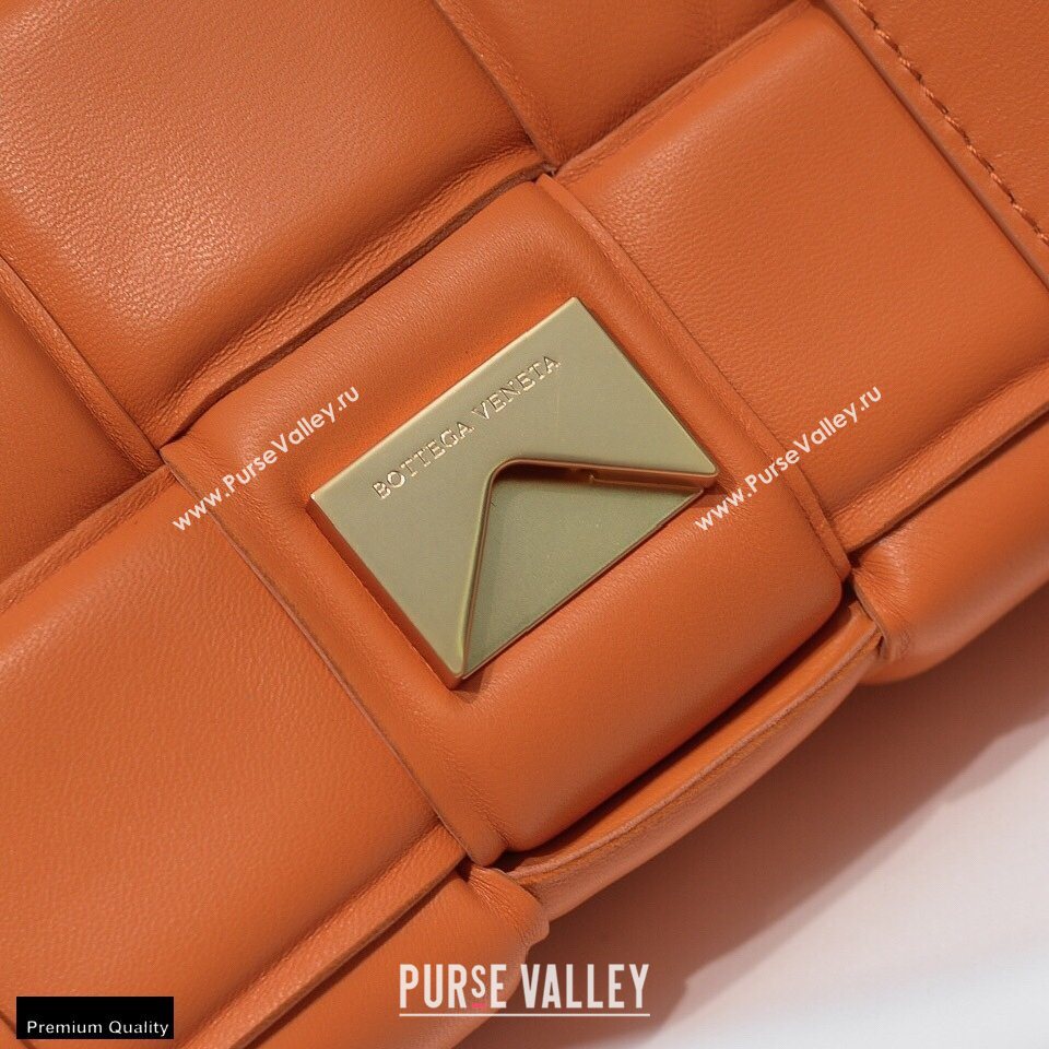 Bottega Veneta Nappa Padded Cassette Crossbody Bag Orange (misu-20121812)