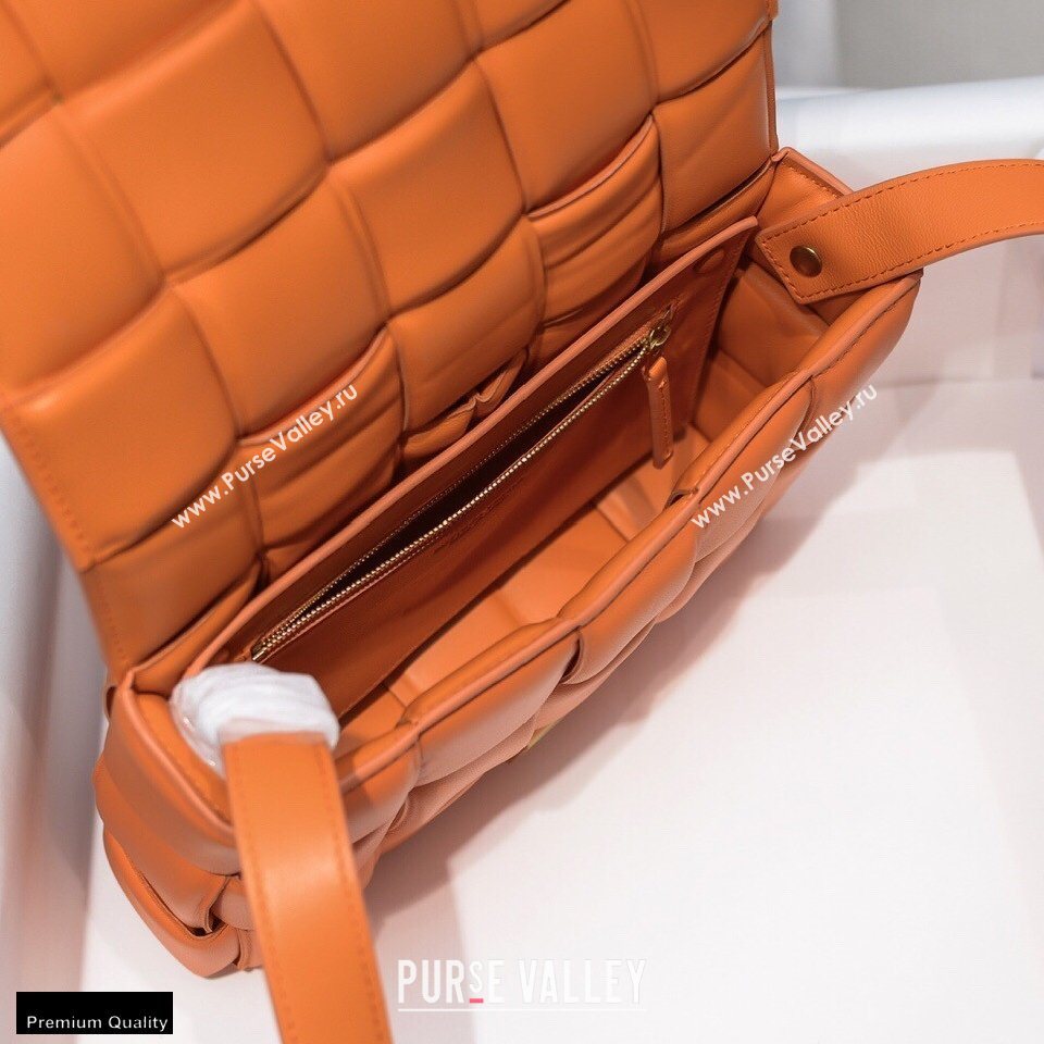 Bottega Veneta Nappa Padded Cassette Crossbody Bag Orange (misu-20121812)