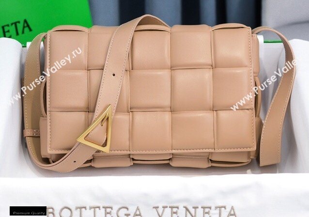 Bottega Veneta Nappa Padded Cassette Crossbody Bag Nude (misu-20121818)