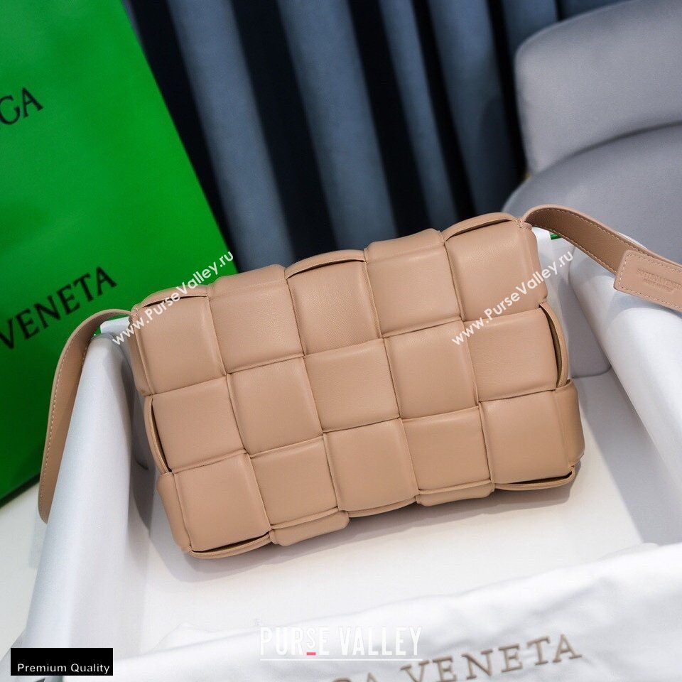 Bottega Veneta Nappa Padded Cassette Crossbody Bag Nude (misu-20121818)
