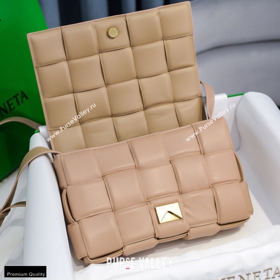 Bottega Veneta Nappa Padded Cassette Crossbody Bag Nude (misu-20121818)