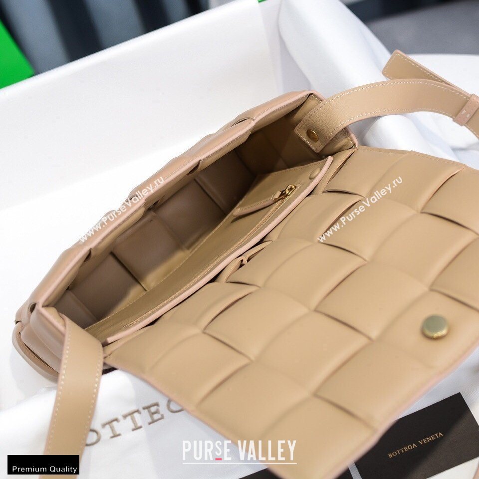 Bottega Veneta Nappa Padded Cassette Crossbody Bag Nude (misu-20121818)