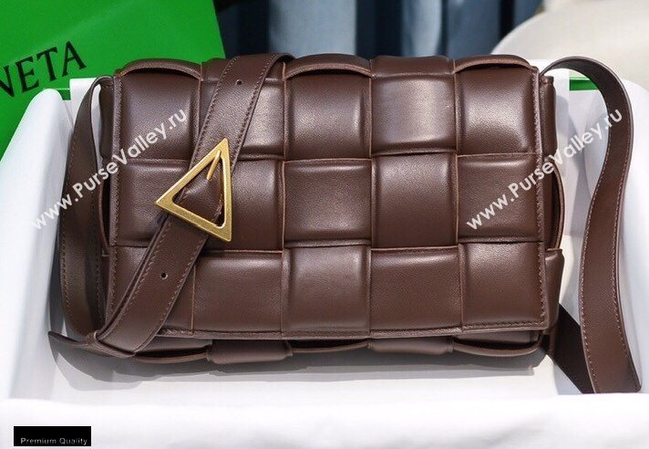 Bottega Veneta Nappa Padded Cassette Crossbody Bag Coffee (misu-20121814)