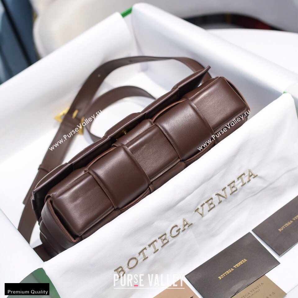 Bottega Veneta Nappa Padded Cassette Crossbody Bag Coffee (misu-20121814)