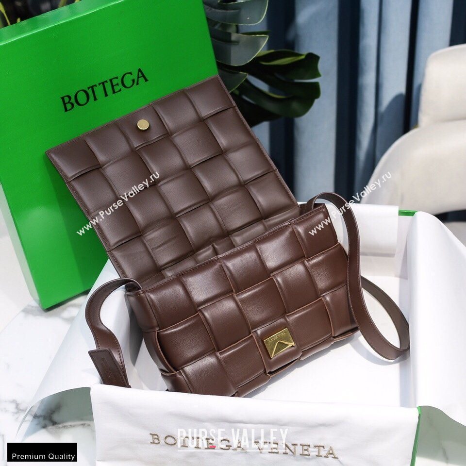 Bottega Veneta Nappa Padded Cassette Crossbody Bag Coffee (misu-20121814)