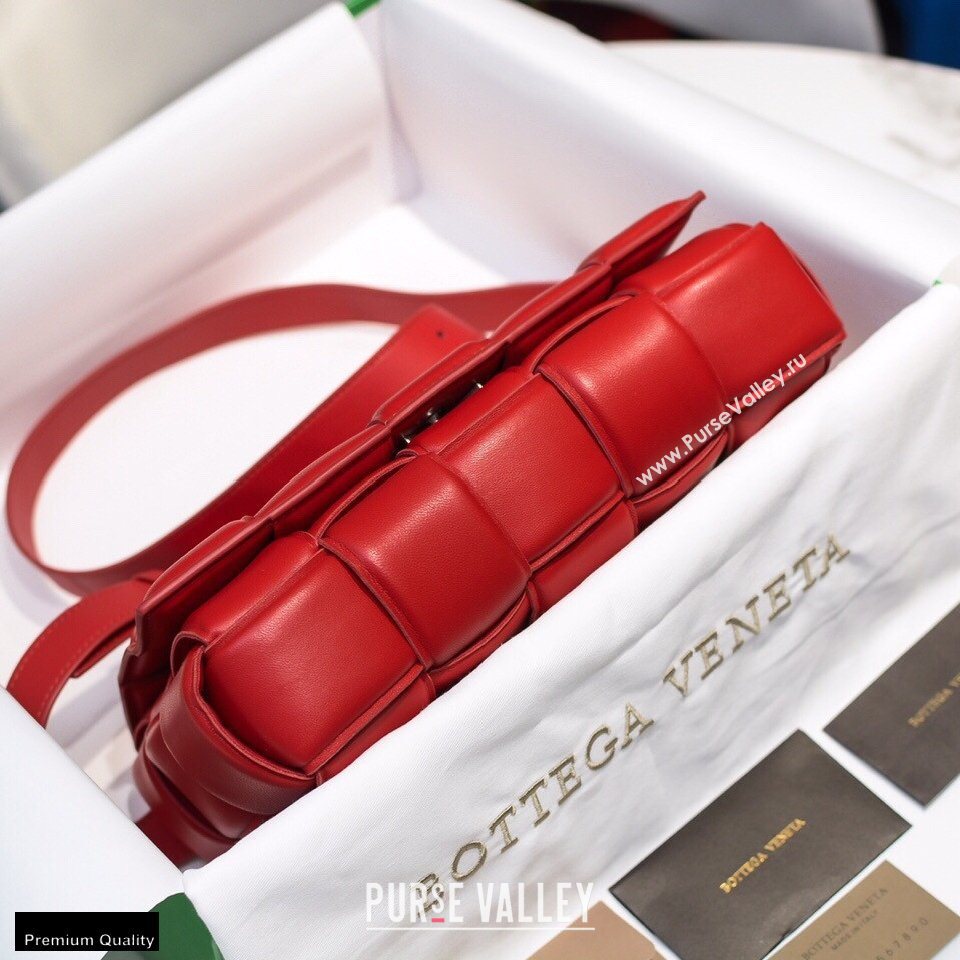 Bottega Veneta Nappa Padded Cassette Crossbody Bag Red (misu-20121811)