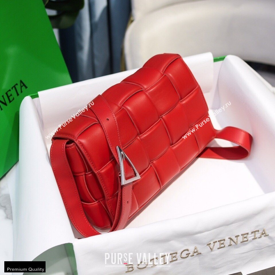 Bottega Veneta Nappa Padded Cassette Crossbody Bag Red (misu-20121811)