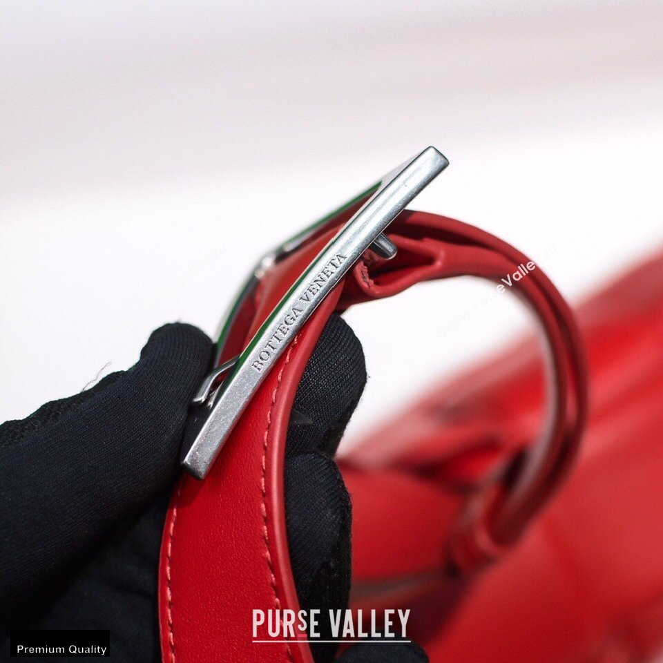 Bottega Veneta Nappa Padded Cassette Crossbody Bag Red (misu-20121811)