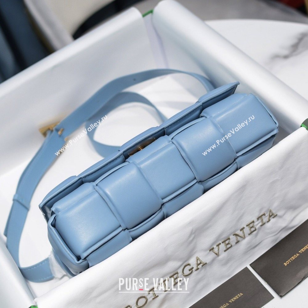 Bottega Veneta Nappa Padded Cassette Crossbody Bag Baby Blue (misu-20121801)